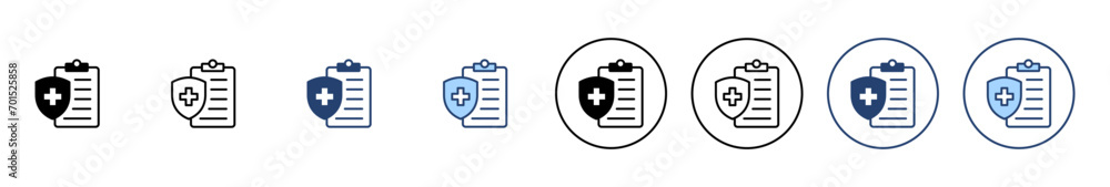 Medical insurance icon vector. health insurance sign and symbol Medical insurance icon vector. health insurance sign and symbol