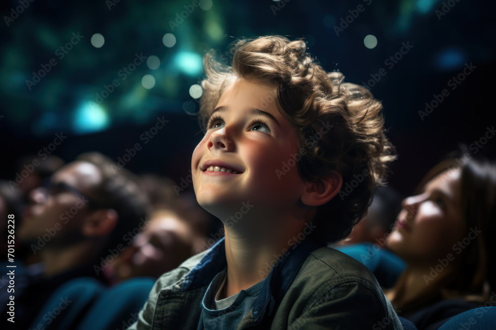 A boy passionately engaged in a theater production, expressing creativity through acting. Generative Ai. A boy passionately engaged in a theater production, expressing creativity through acting. Generative Ai.