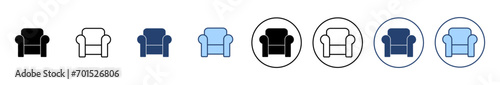 Sofa icon vector. sofa sign and symbol. furniture icon