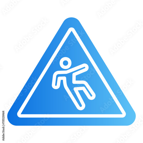 slippery floor gradient icon