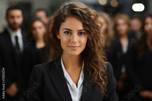 Young Business Woman, Young Lady in Business Attire, Symbolizing Feminine Leadership and Professional Growth