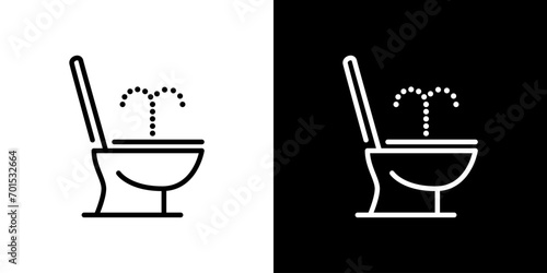 洋式トイレのウォッシュレットアイコン