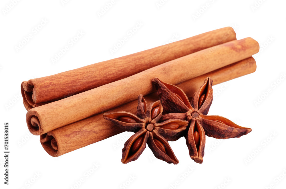 Cinnamon Sticks Isolated on Transparent Background. Cinnamon Sticks Isolated on Transparent Background.