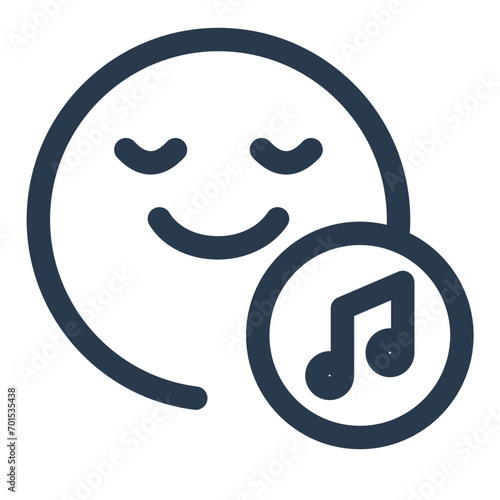 Calming Relaxation Vector Icon Illustration for Serene Sleep