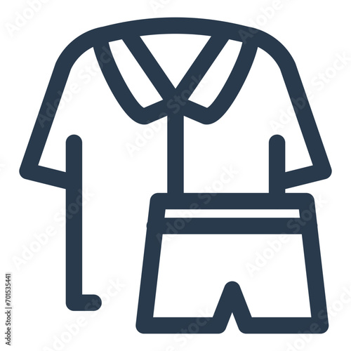 Comfortable Pajamas Vector Icon Illustration for Cozy Nights