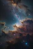 High-Quality View of a Stellar Nebula Generative Ai