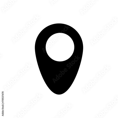 Pin Location Icon vector flat illustration on white background..eps