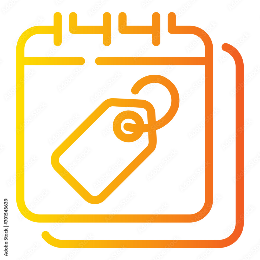 calendar Line Gradient Icon calendar Line Gradient Icon