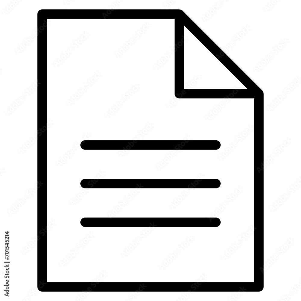 Paper documents icons. Line sumbol. File icon. Folded written paper. Line icon Paper documents icons. Line sumbol. File icon. Folded written paper. Line icon