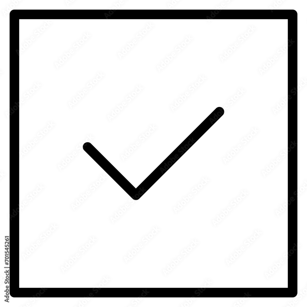 Tick icon vector symbol Tick icon vector symbol