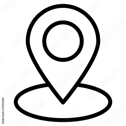 Location pin icon. Map pin place marker. Location icon. Map marker pointer icon set. GPS location symbol collection.  photo