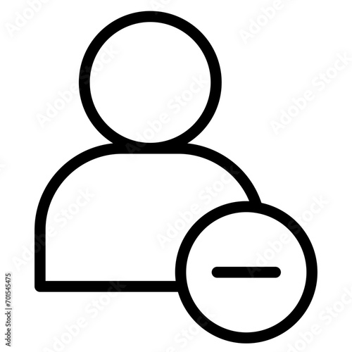 User delete flat icons