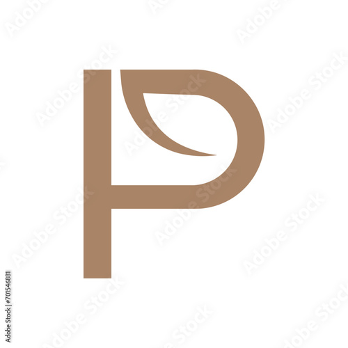 Monogram P design vector logo. Monogram initial letter mark P logo design. Monogram design vector logo. Monogram initial letter mark P logo design. Simple P monogram. Monogram P design logo