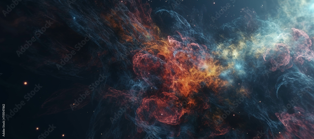 nebula cloud smoke, fire light, galaxy space 10