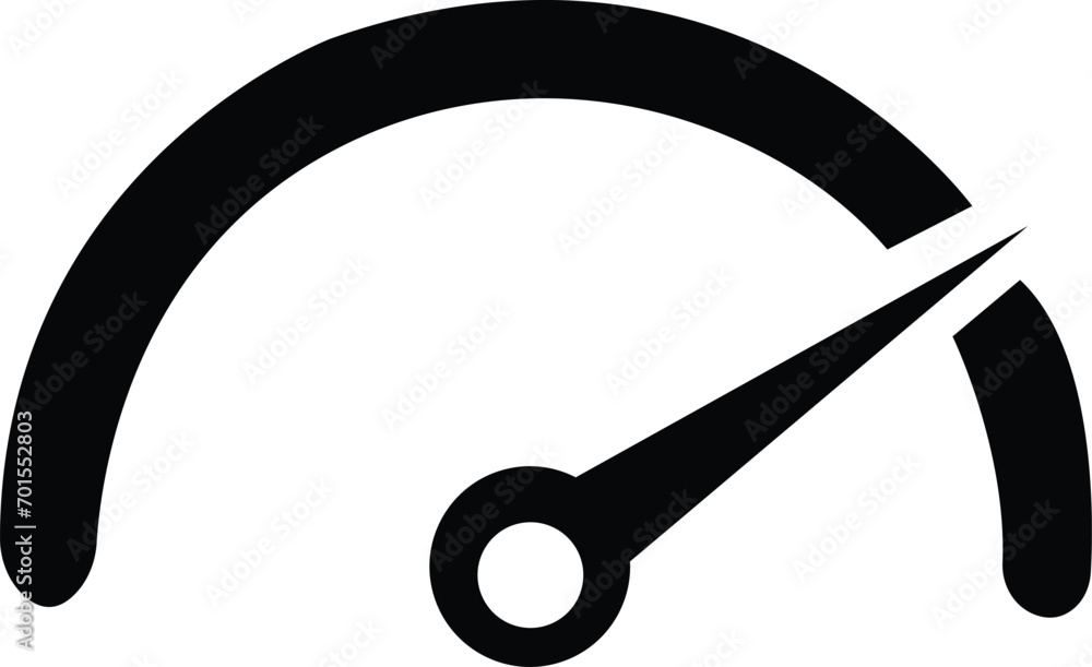 Speedometer, tachometer icon. Speed indicator sign. car speed