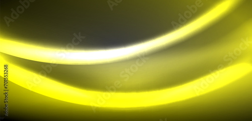 Neon-lit waves surge across background, mesmerizing dance of luminescence and motion. Dynamic backdrop captures essence of energy and modern aesthetics