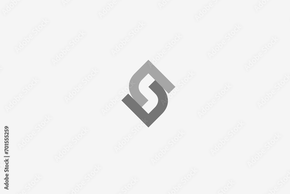 Illustration vector graphic of geometric letter S. Good for logo Illustration vector graphic of geometric letter S. Good for logo