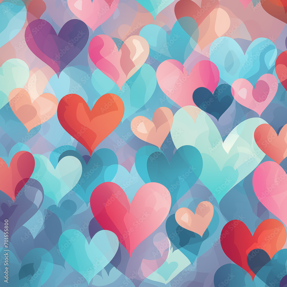 Abstract heart, vector, AI generated art Abstract heart, vector, AI generated art
