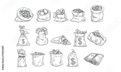 moneybags handdrawn collection