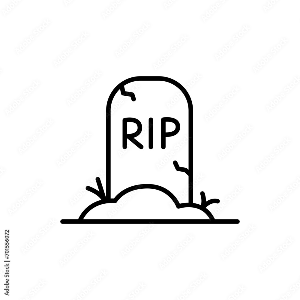 Gravestone outline icons, minimalist vector illustration ,simple transparent graphic element .Isolated on white background Gravestone outline icons, minimalist vector illustration ,simple transparent graphic element .Isolated on white background