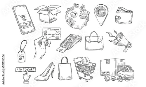 ecommerce store handdrawn collection