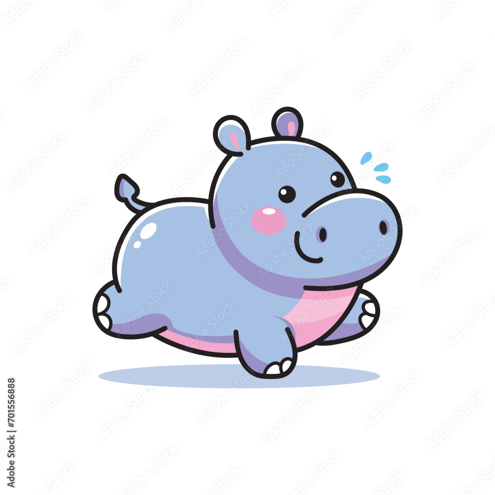 cute hippo vector design cute hippo vector design