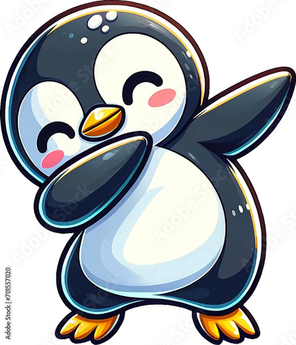 Penguin Dabbing Dance PNG. You will be able to create your own poster, t-shirts, cards, greeting cards, stickers, mugs, pillows, scrapbooks, postcards, vinyl decals, artwork, DIY projects and more.