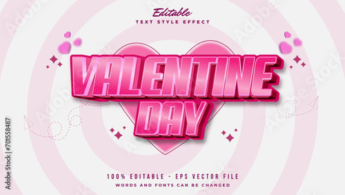 editable valentine day text effect.typhography logo