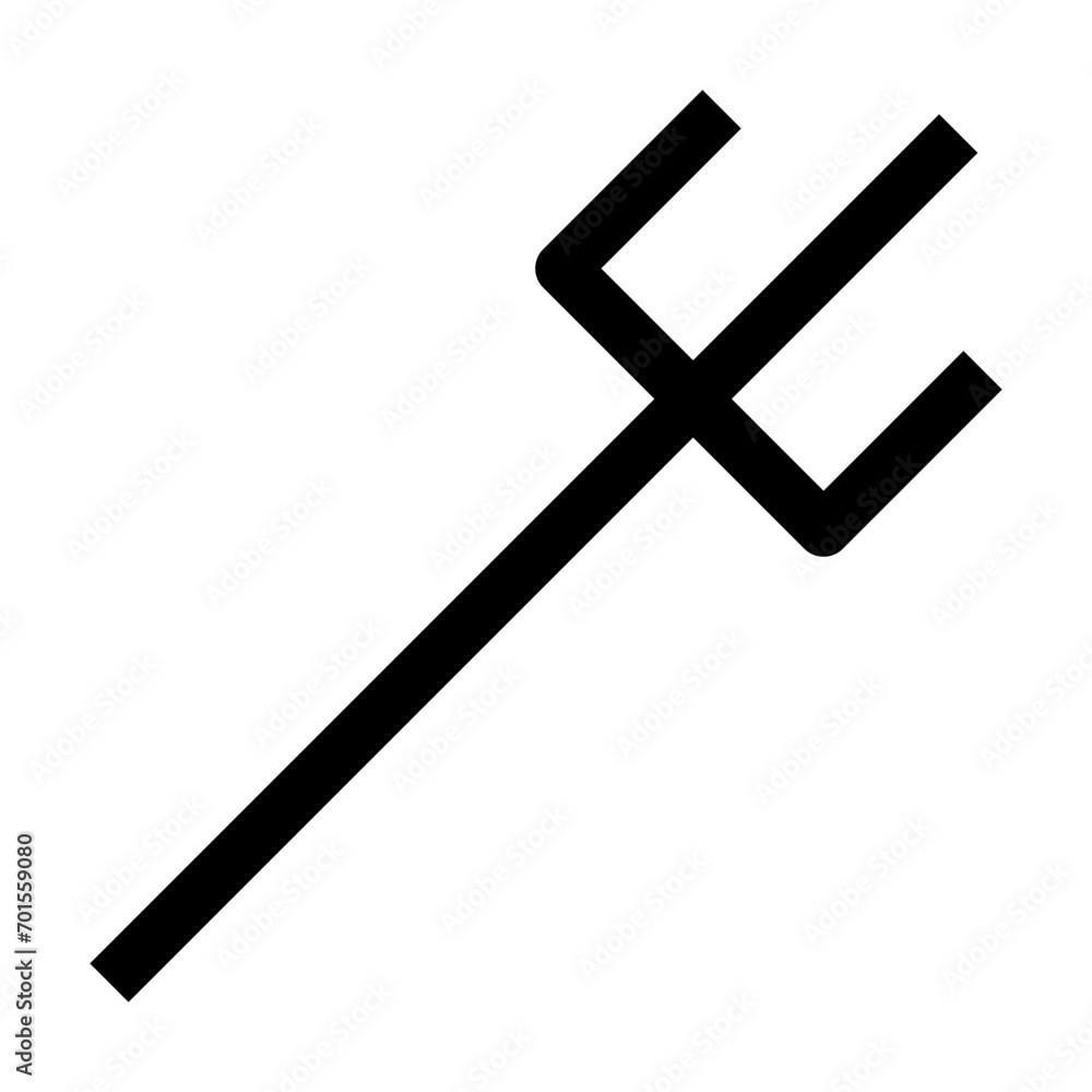 Fork farm icon. Suitable use for Halloween decoration, horror poster, scary infographic and more Fork farm icon. Suitable use for Halloween decoration, horror poster, scary infographic and more