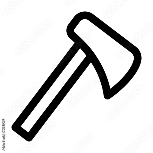 Axe icon. Suitable use for Halloween decoration, horror poster, scary infographic and more