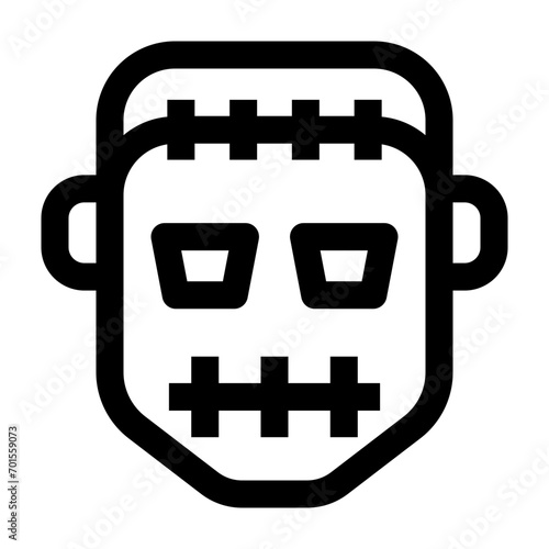 Zombie icon. Suitable use for Halloween decoration, horror poster, scary infographic and more