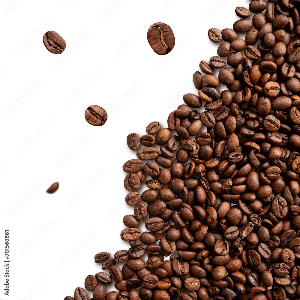 Obraz premium coffee beans on transparent background png