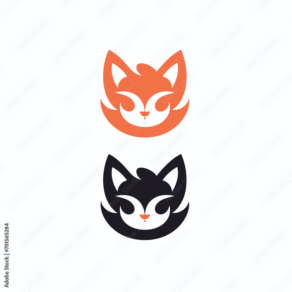 Cat logo design vector. Cat logo template. Cat logo icon.