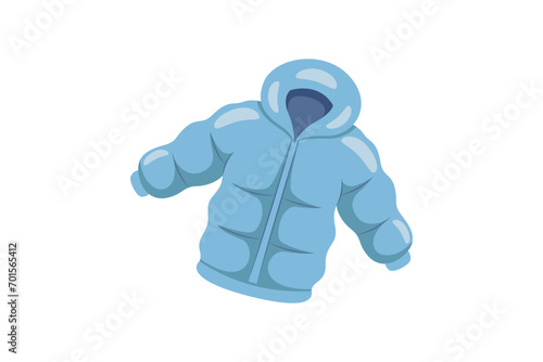 Blue Jacket Winter Sticker Design