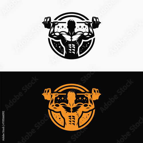 Gym logo,workout logo,dumbell logo,crossfit logo,fitness logo template