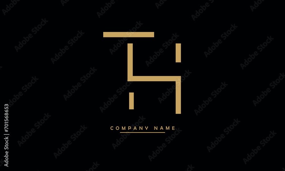 TH, HT, T, H Abstract Letters Logo Monogram TH, HT, T, H Abstract Letters Logo Monogram