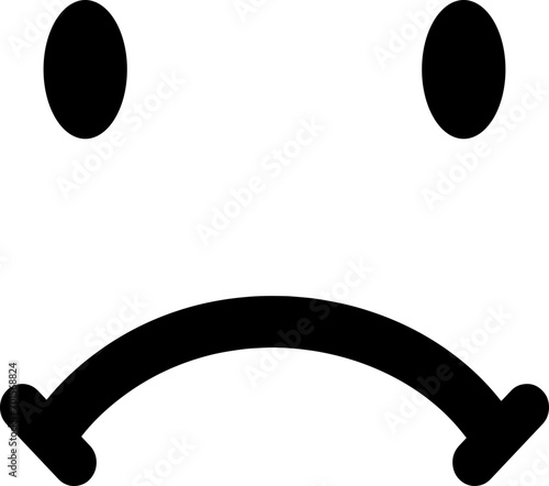 sad face emotion icon