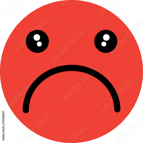 sad face emotion icon