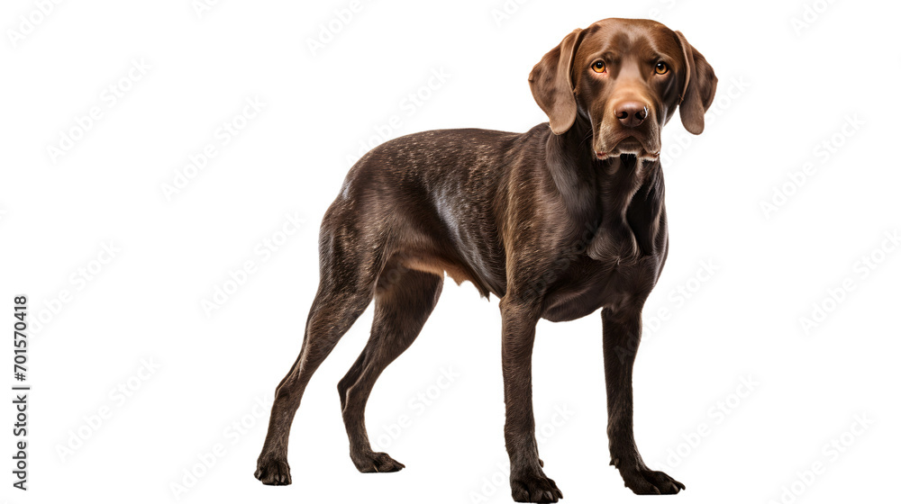 An elegant sporting dog stands proudly against a stark black backdrop, showcasing its sleek and regal breed as a symbol of grace and strength in the animal kingdom An elegant sporting dog stands proudly against a stark black backdrop, showcasing its sleek and regal breed as a symbol of grace and strength in the animal kingdom