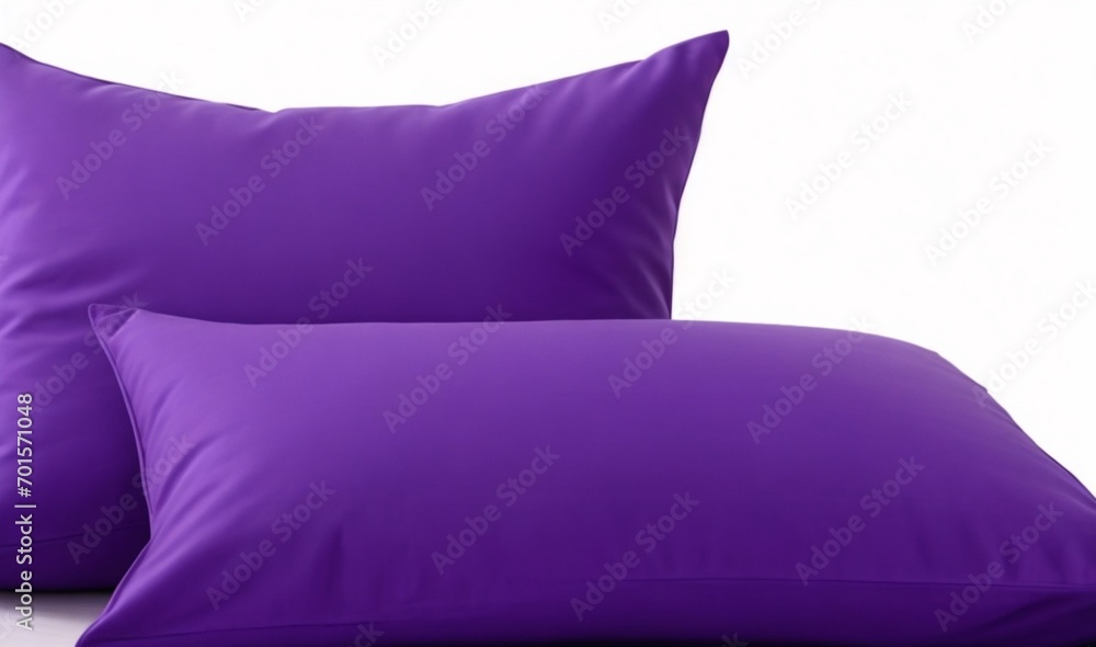 Purple pillows on plain white background from AI Generative Purple pillows on plain white background from AI Generative