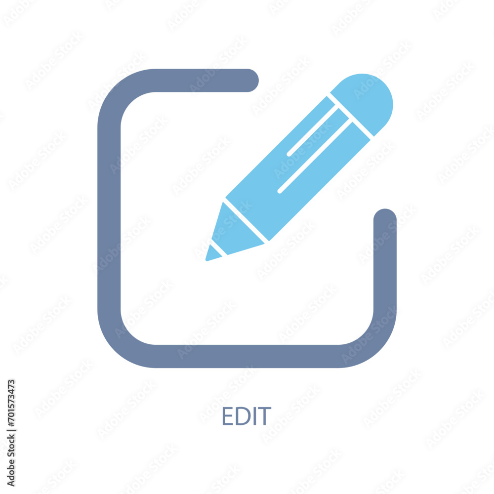 edit concept line icon. Simple element illustration. edit concept outline symbol design. edit concept line icon. Simple element illustration. edit concept outline symbol design.