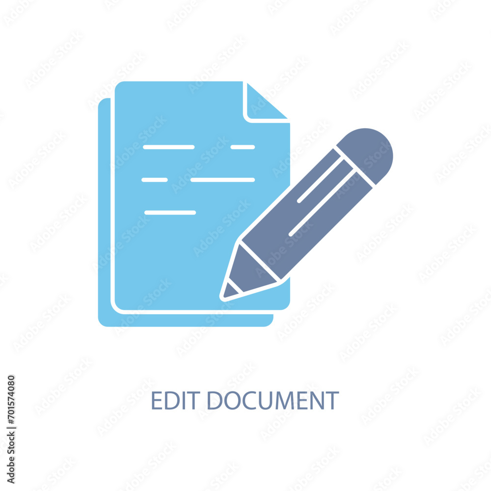 edit document concept line icon. Simple element illustration. edit document concept outline symbol design. edit document concept line icon. Simple element illustration. edit document concept outline symbol design.