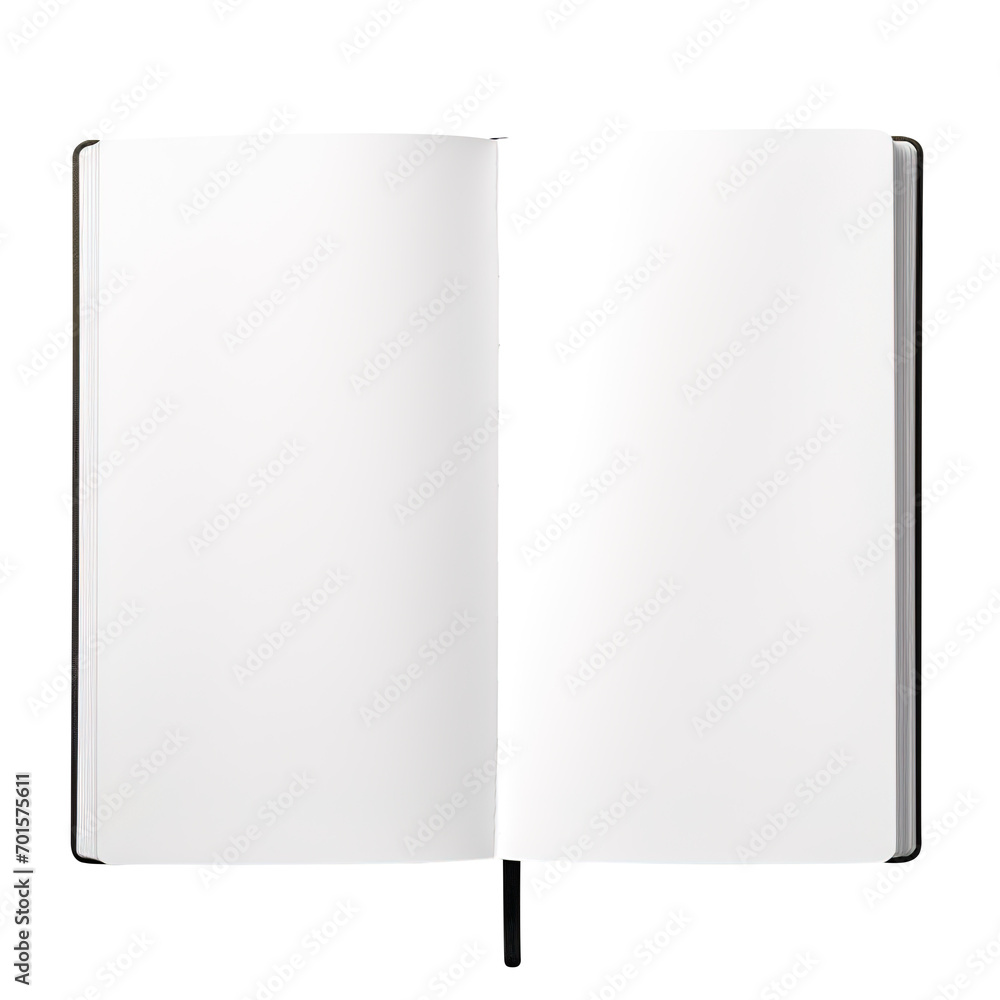 Blank open notebook isolated on transparent background Remove png, Clipping Path, pen tool Blank open notebook isolated on transparent background Remove png, Clipping Path, pen tool