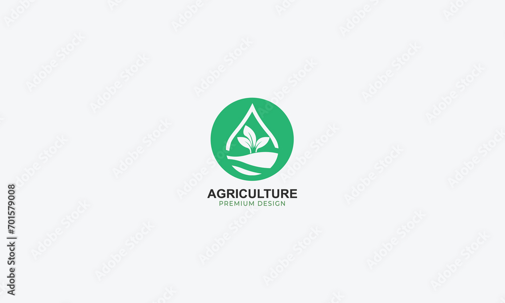 agriculture and natural farm logo design vector template agriculture and natural farm logo design vector template
