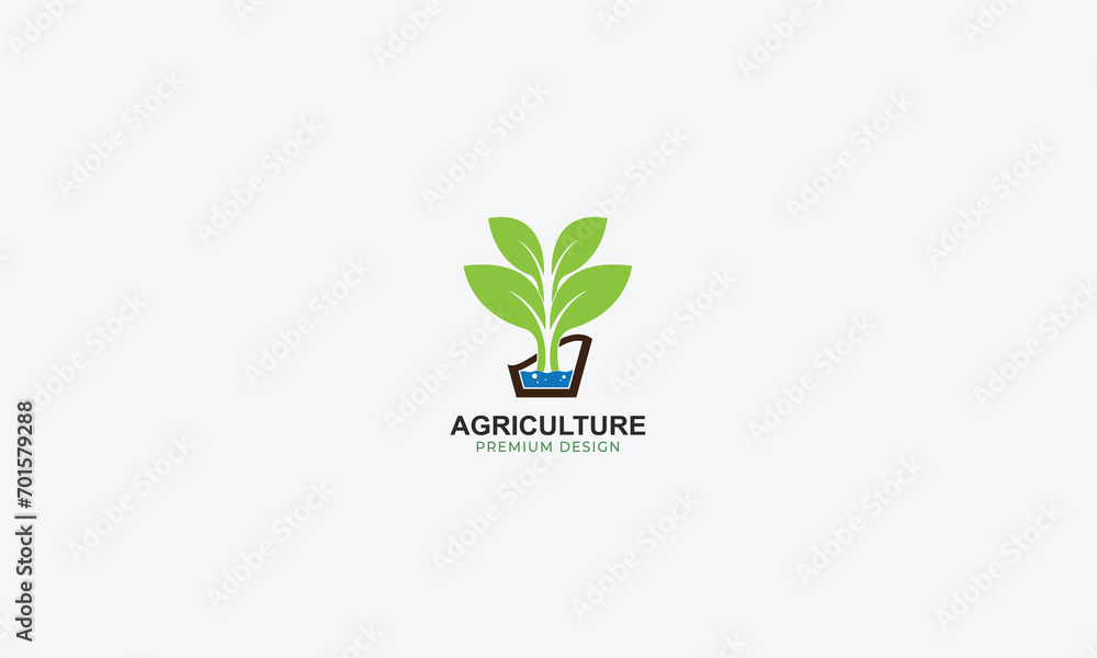 agriculture and natural farm logo design vector template agriculture and natural farm logo design vector template