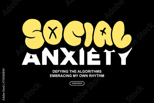 Creative streetwear graphic tee concept vector graphic design templates