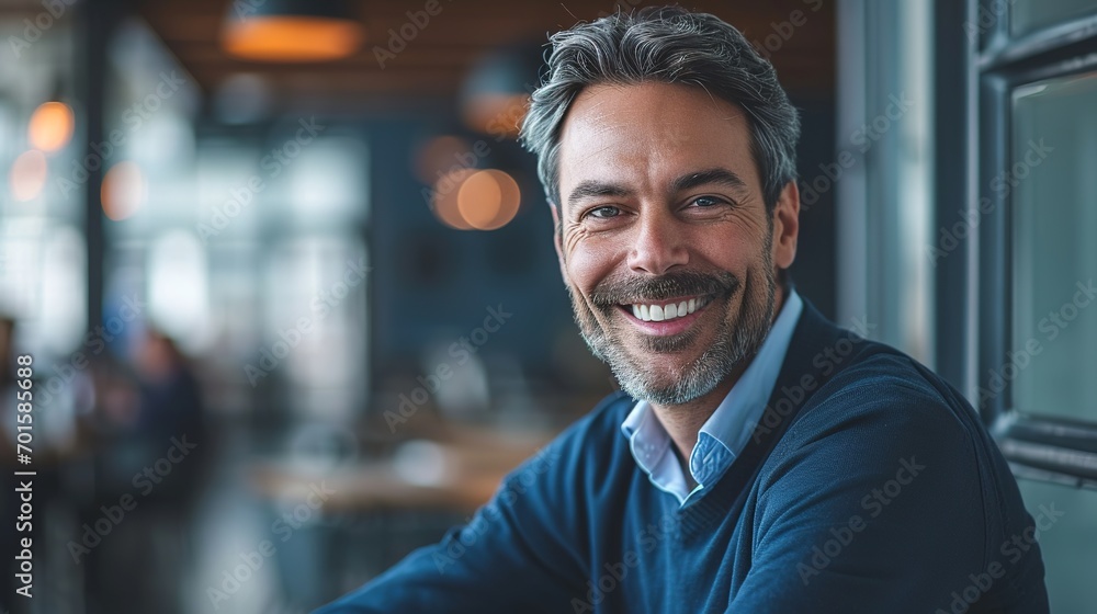 Smiling, happy and modern business man happy about teamwork success and team collaboration. Portrait of a smart and successful boss enjoying his job. Smiling, happy and modern business man happy about teamwork success and team collaboration. Portrait of a smart and successful boss enjoying his job.
