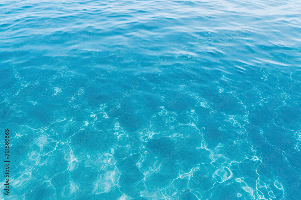 Calm clear blue sea water background. Blue azure sea water texture.