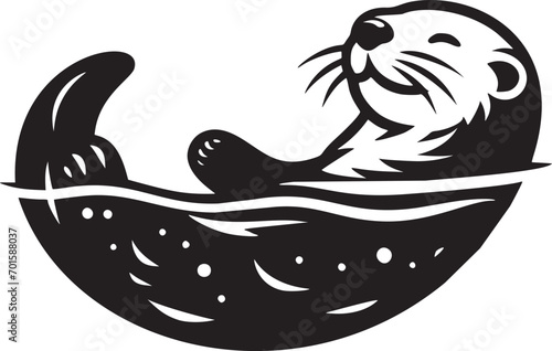 Joyful Otter Illustration photo