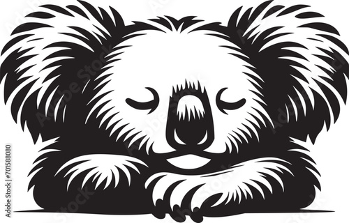 Sleeping Koala Illustration